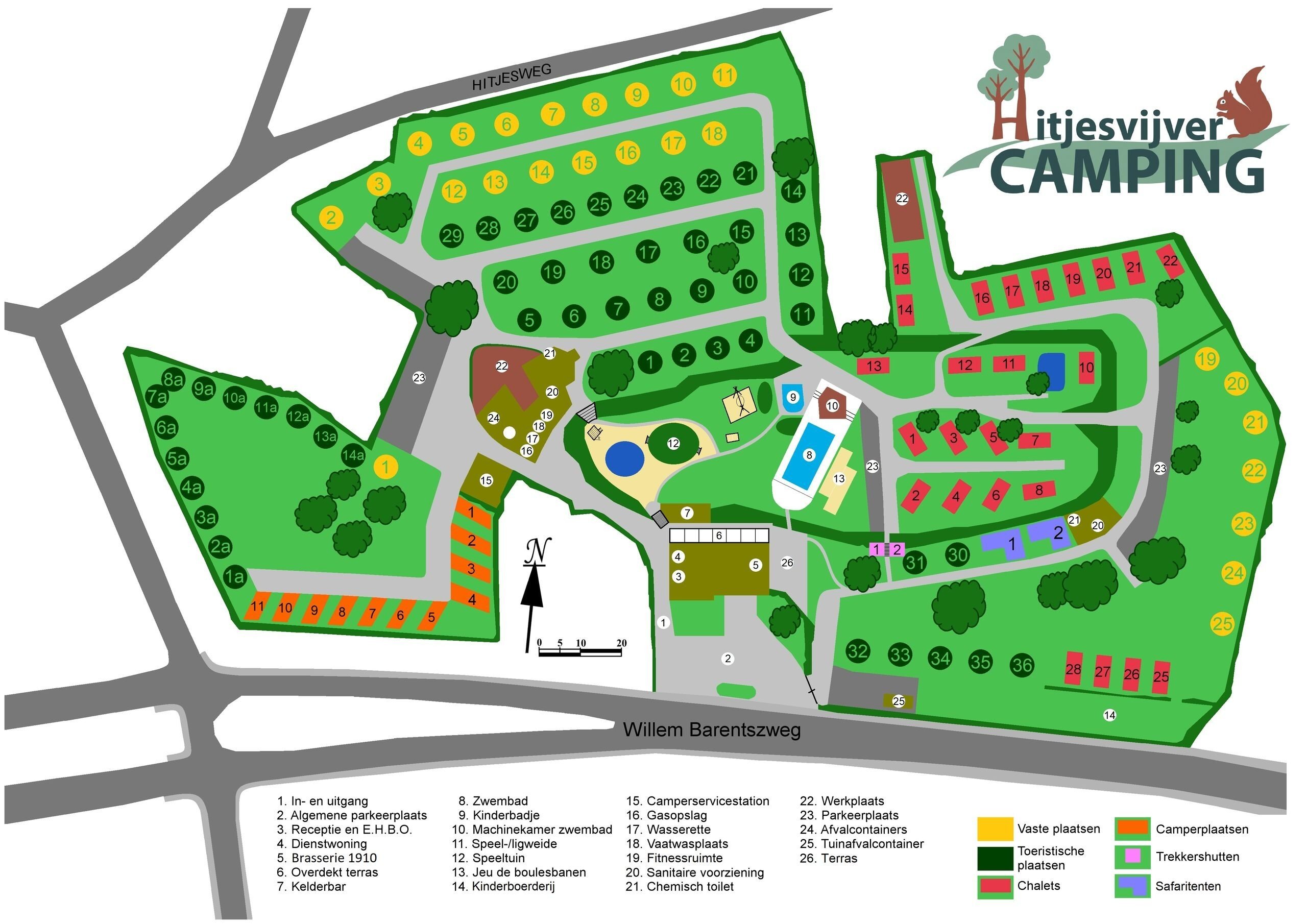 plattegrond Hitjesvijver